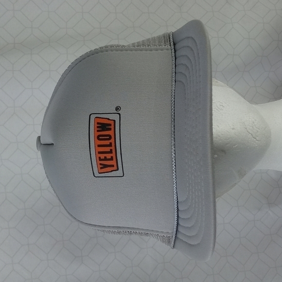 Vintage Yellow Trucking truckers grey snapback hat - Picture 1 of 7